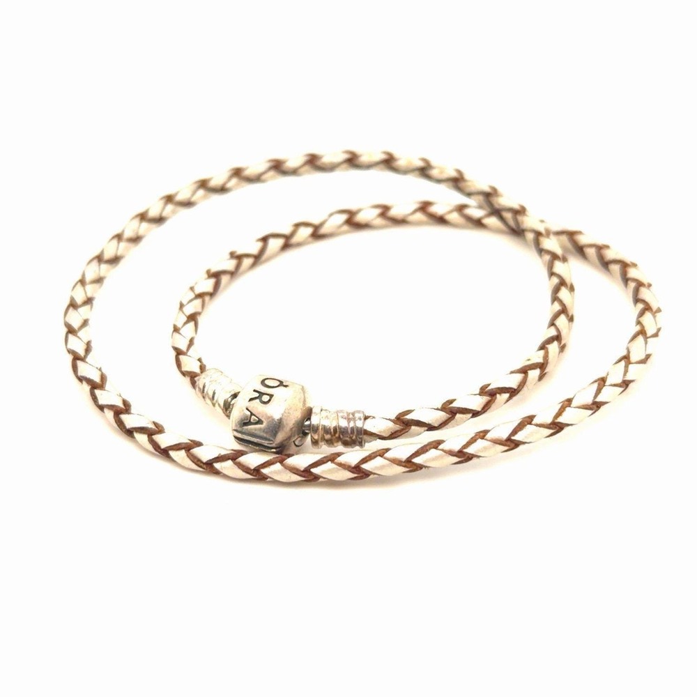 Pandora Brown Square Clasp Bracelet‎ (14.5")